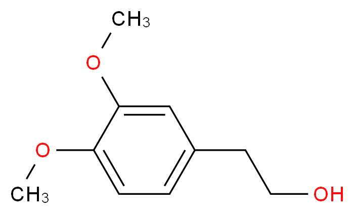 2-(3,4-dimethoxyphenyl)ethan-1-ol_分子结构_CAS_7417-21-2