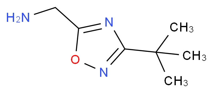 1-(3-tert-butyl-1,2,4-oxadiazol-5-yl)methanamine_分子结构_CAS_944901-66-0)
