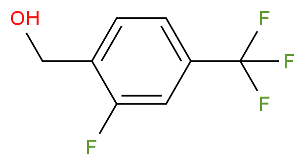 2-氟-4-(三氟甲基)苯甲醇_分子结构_CAS_197239-49-9)