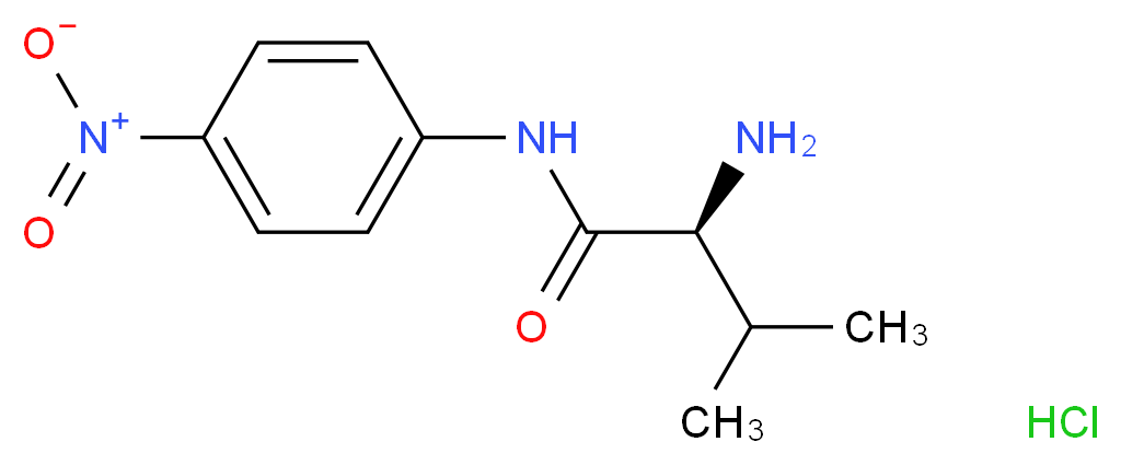 (2S)-2-amino-3-methyl-N-(4-nitrophenyl)butanamide hydrochloride_分子结构_CAS_77835-49-5