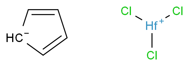 环戊二烯基三氯化铪_分子结构_CAS_61906-04-5)