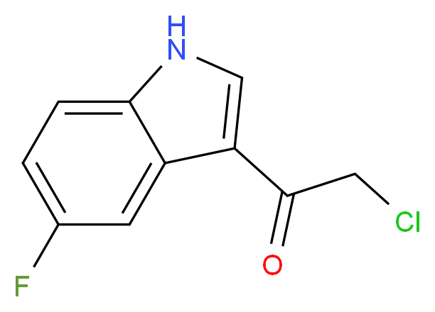 2-chloro-1-(5-fluoro-1H-indol-3-yl)ethanone_分子结构_CAS_)