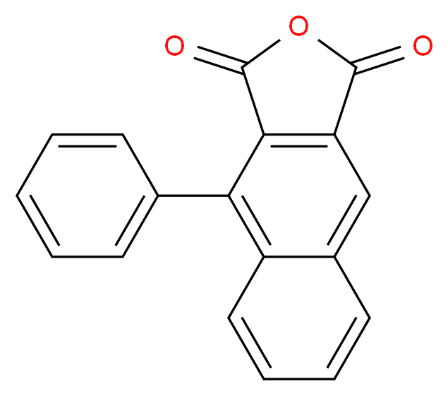 4-phenyl-1H,3H-naphtho[2,3-c]furan-1,3-dione_分子结构_CAS_1985-37-1