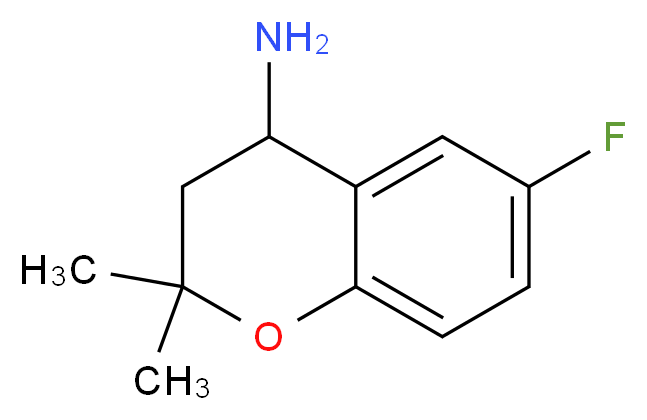 6-fluoro-2,2-dimethylchroman-4-amine_分子结构_CAS_226922-93-6)