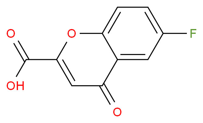 6-fluoro-4-oxo-4H-chromene-2-carboxylic acid_分子结构_CAS_99199-59-4