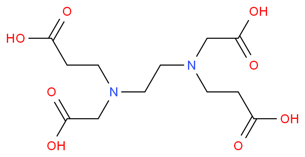 3-({2-[(2-carboxyethyl)(carboxymethyl)amino]ethyl}(carboxymethyl)amino)propanoic acid_分子结构_CAS_32701-19-2