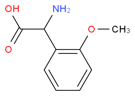 2-amino-2-(2-methoxyphenyl)acetic acid_分子结构_CAS_103889-84-5