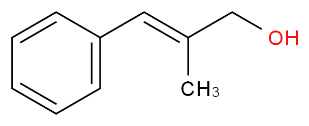 (2E)-2-methyl-3-phenylprop-2-en-1-ol_分子结构_CAS_1504-55-8