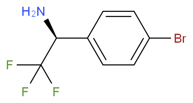 (S)-1-(4-Bromo-phenyl)-2,2,2-trifluoro-ethylamine_分子结构_CAS_778565-93-8)