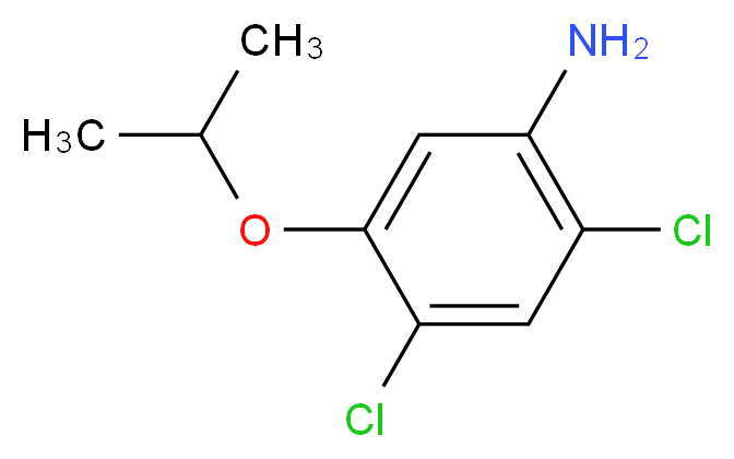 2,4-dichloro-5-(propan-2-yloxy)aniline_分子结构_CAS_41200-96-8