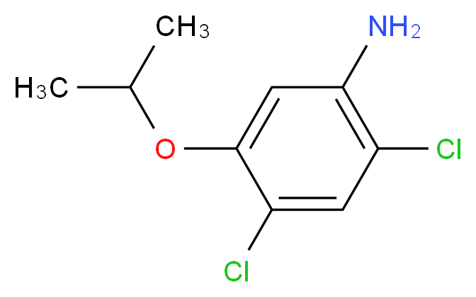 2,4-Dichloro-5-(2-propyloxy)aniline_分子结构_CAS_)