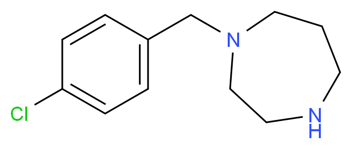 1-[(4-chlorophenyl)methyl]-1,4-diazepane_分子结构_CAS_40389-65-9