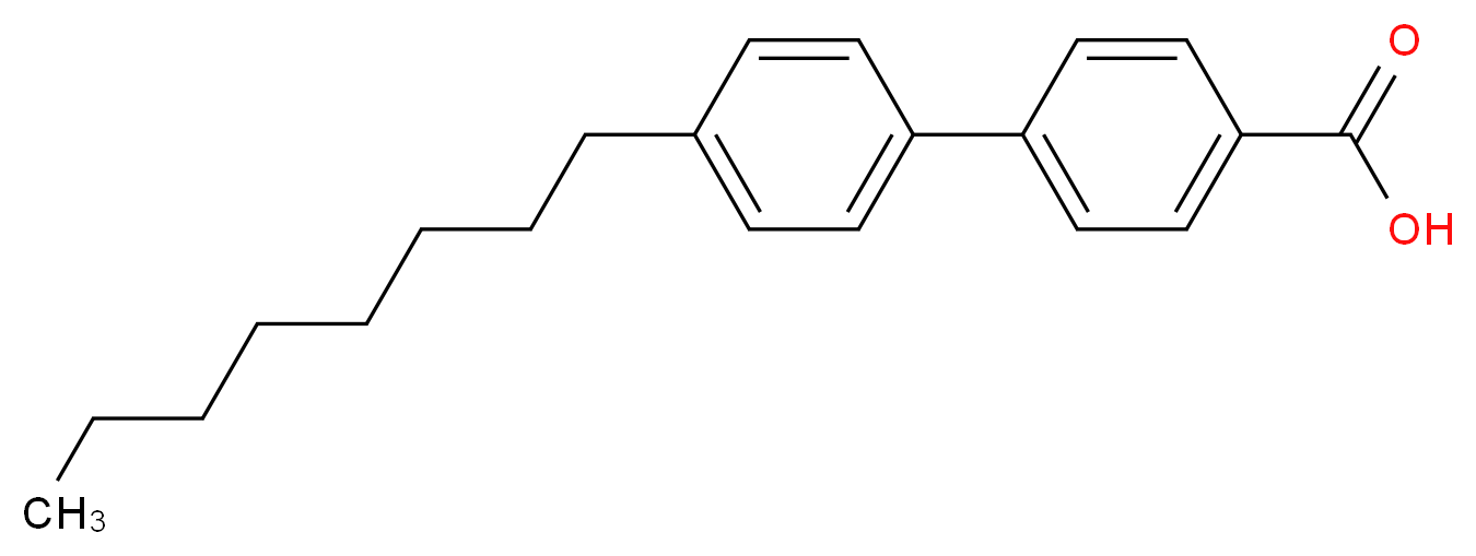 4-(4-octylphenyl)benzoic acid_分子结构_CAS_59662-49-6