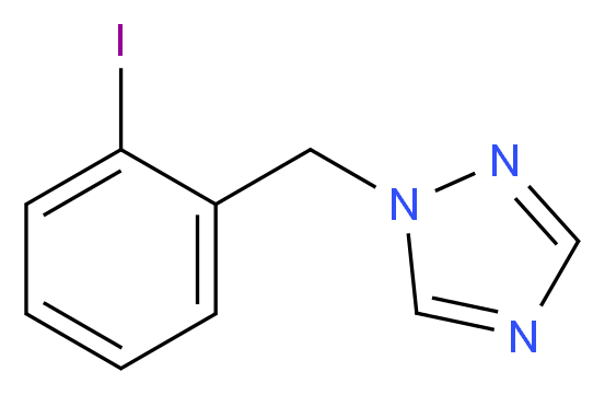 1-[(2-iodophenyl)methyl]-1H-1,2,4-triazole_分子结构_CAS_876316-31-3