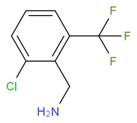 [2-chloro-6-(trifluoromethyl)phenyl]methanamine_分子结构_CAS_239087-06-0