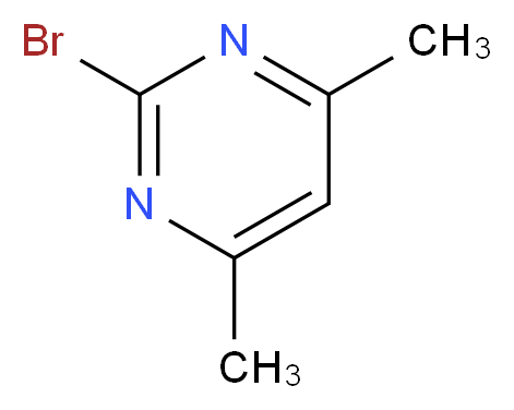 2-bromo-4,6-dimethylpyrimidine_分子结构_CAS_)