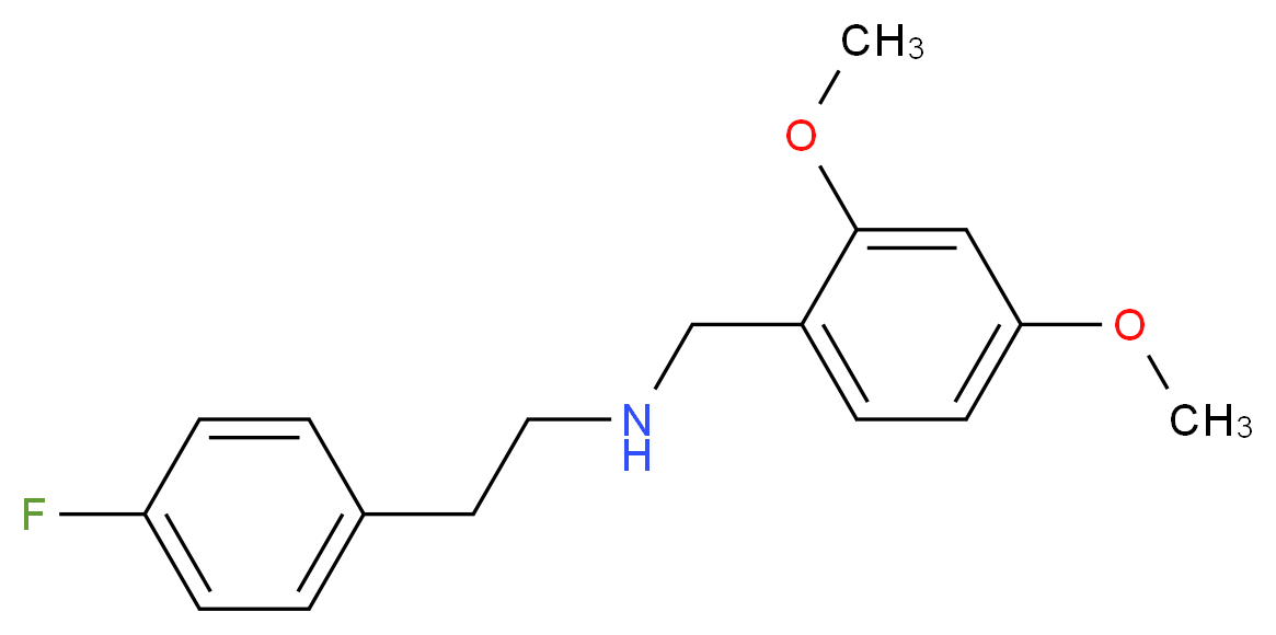 (2,4-dimethoxybenzyl)[2-(4-fluorophenyl)ethyl]amine_分子结构_CAS_355382-64-8)