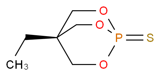 4-ethyl-2,6,7-trioxa-1λ<sup>5</sup>-phosphabicyclo[2.2.2]octane-1-thione_分子结构_CAS_224790-71-0