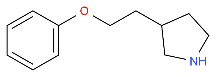 3-(2-Phenoxyethyl)pyrrolidine_分子结构_CAS_)