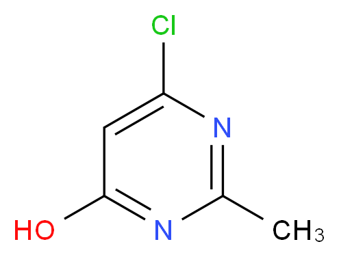 6-Chloro-4-hydroxy-2-methylpyrimidine_分子结构_CAS_17551-52-9)