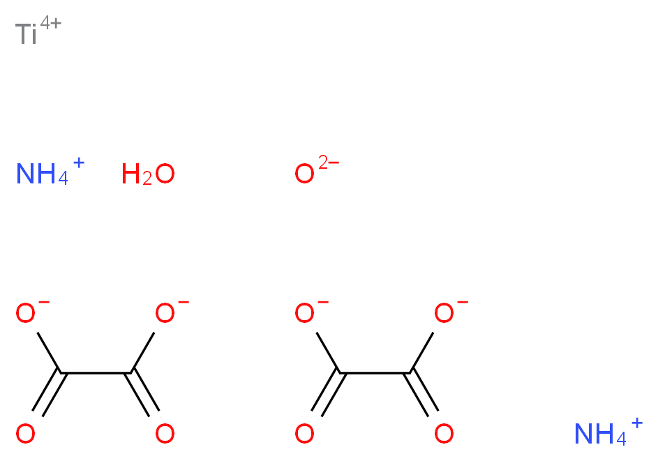 铵二(氧醛酸根)羰基钛酸(IV)水合物, Puratronic&reg;_分子结构_CAS_10580-03-7)