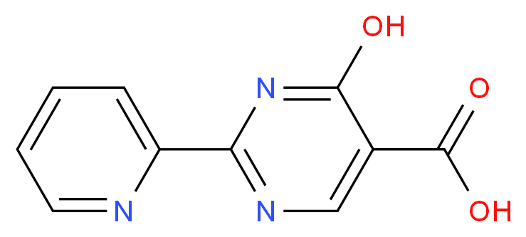 4-hydroxy-2-(pyridin-2-yl)pyrimidine-5-carboxylic acid_分子结构_CAS_56406-45-2