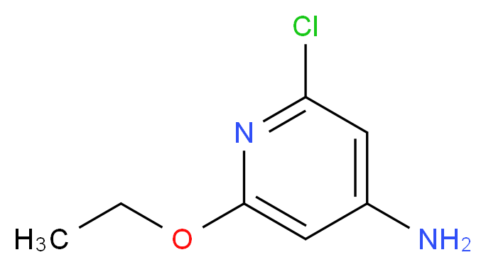 2-chloro-6-ethoxypyridin-4-amine_分子结构_CAS_1008304-85-5