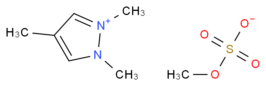 1,2,4-三甲基吡唑硫酸乙酯_分子结构_CAS_856614-13-6)
