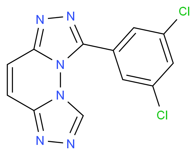 1-(3,5-dichlorophenyl)bis[1,2,4]triazolo[3,4-f:4',3'-b]pyridazine_分子结构_CAS_)