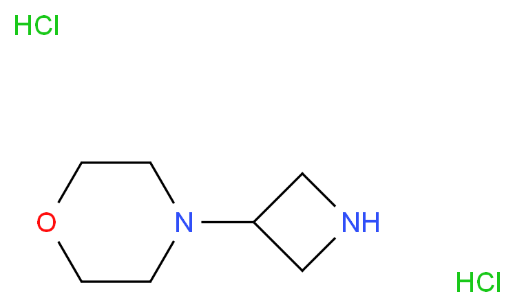 4-(3-Azetidinyl)morpholine dihydrochloride_分子结构_CAS_178312-50-0)
