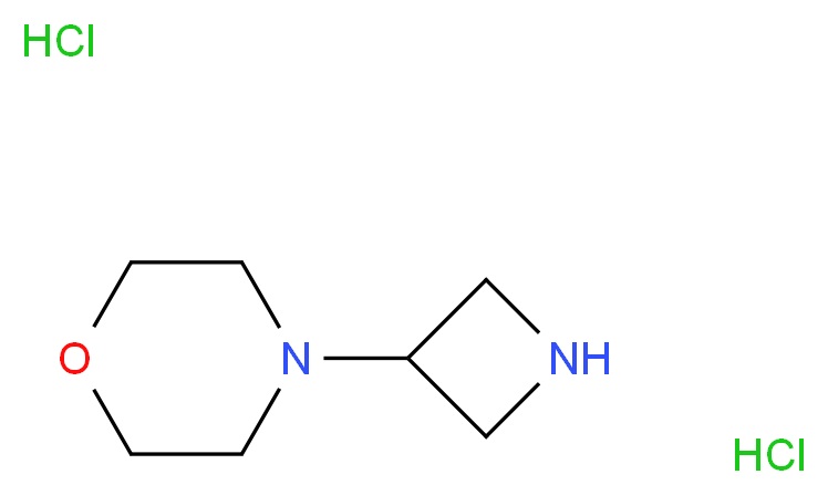 4-(3-Azetidinyl)morpholine dihydrochloride_分子结构_CAS_)