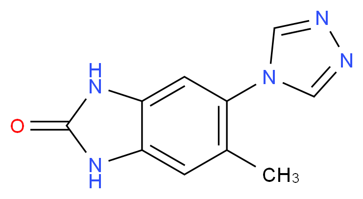 5-methyl-6-(4H-1,2,4-triazol-4-yl)-1,3-dihydro-2H-benzimidazol-2-one_分子结构_CAS_)