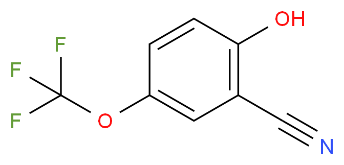2-hydroxy-5-(trifluoromethoxy)benzonitrile_分子结构_CAS_875664-40-7