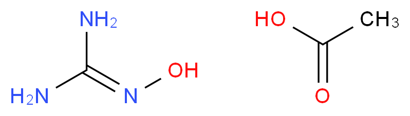 2-hydroxyguanidine; acetic acid_分子结构_CAS_6345-29-5