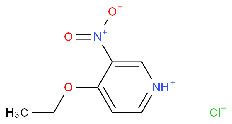 4-乙氧基-3-硝基吡啶.盐酸盐_分子结构_CAS_94602-04-7)
