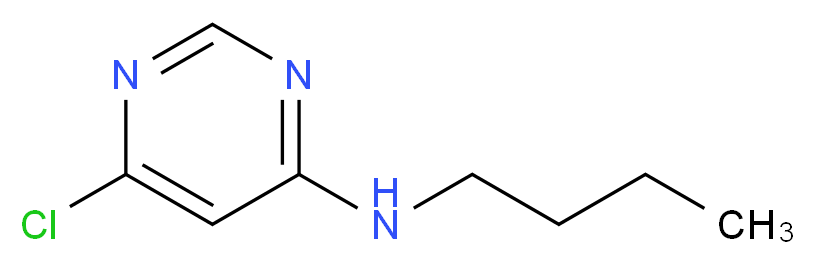 N-butyl-6-chloropyrimidin-4-amine_分子结构_CAS_26423-00-7