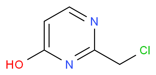 2-(chloromethyl)pyrimidin-4-ol_分子结构_CAS_944905-88-8