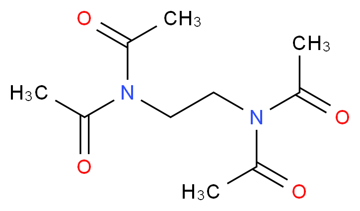 N-acetyl-N-[2-(N-acetylacetamido)ethyl]acetamide_分子结构_CAS_10543-57-4