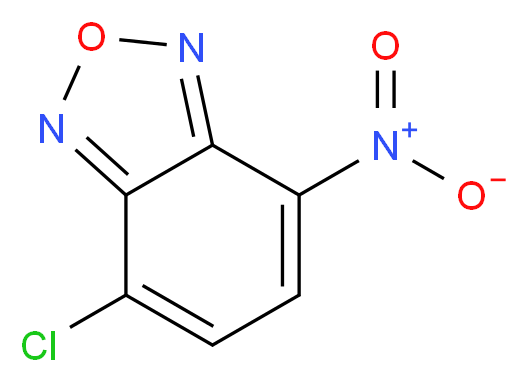 4-氯-7-硝基-2,1,3-苯并呋咱_分子结构_CAS_10199-89-0)