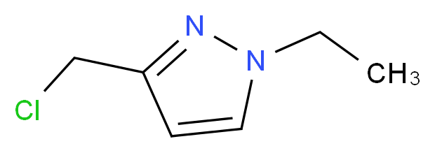 3-(chloromethyl)-1-ethyl-1H-pyrazole_分子结构_CAS_1172973-66-8