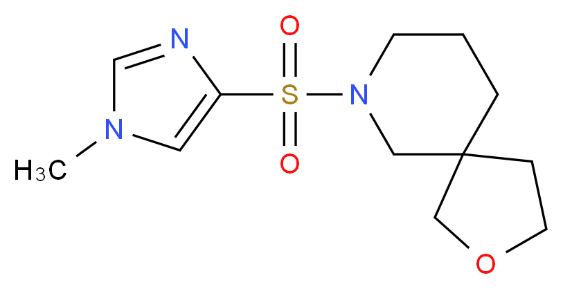 7-[(1-methyl-1H-imidazol-4-yl)sulfonyl]-2-oxa-7-azaspiro[4.5]decane_分子结构_CAS_)