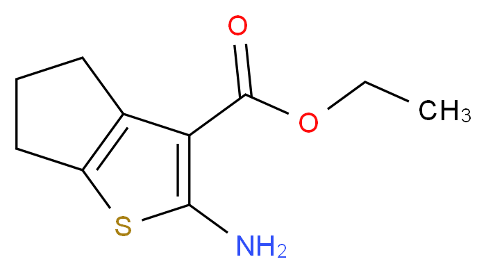 Ethyl 2-amino-5,6-dihydro-4H-cyclopenta[b]-thiophene-3-carboxylate_分子结构_CAS_4815-29-6)