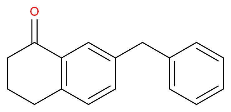 7-benzyl-1,2,3,4-tetrahydronaphthalen-1-one_分子结构_CAS_210972-11-5