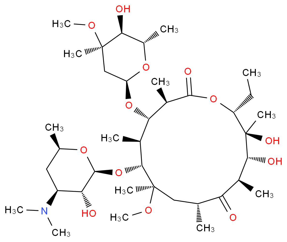 Clarithromycin_分子结构_CAS_81103-11-9)