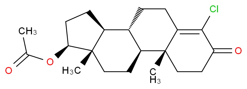 4-氯睾酮 17-醋酸酯_分子结构_CAS_855-19-6)