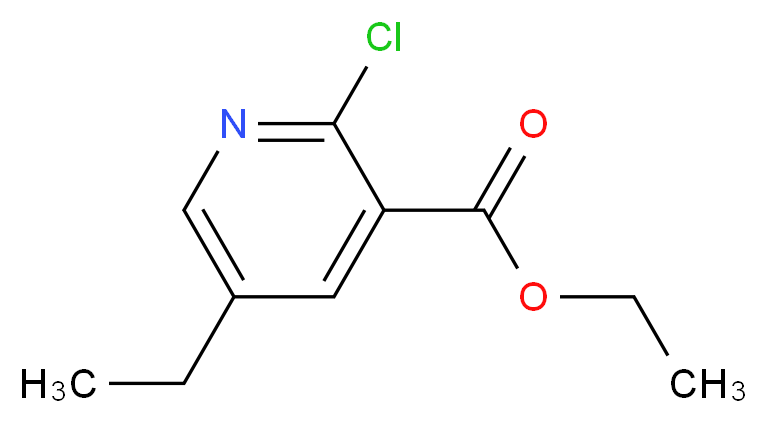 2-CHLORO-5-ETHYLPYRIDINE-3-CARBOXYLIC ACID ETHYL ESTER_分子结构_CAS_152362-03-3)