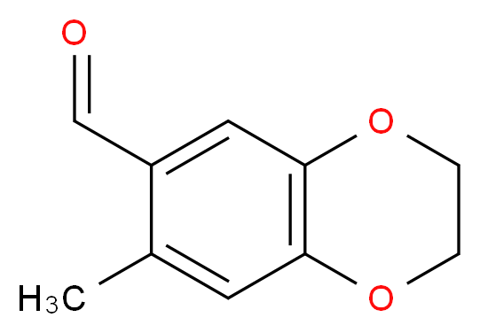 7-methyl-2,3-dihydro-1,4-benzodioxine-6-carbaldehyde_分子结构_CAS_724791-20-2