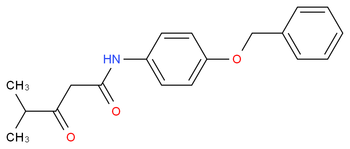 N-4-Benzyloxyphenyl Isobutyrylacetamide_分子结构_CAS_265989-30-8)