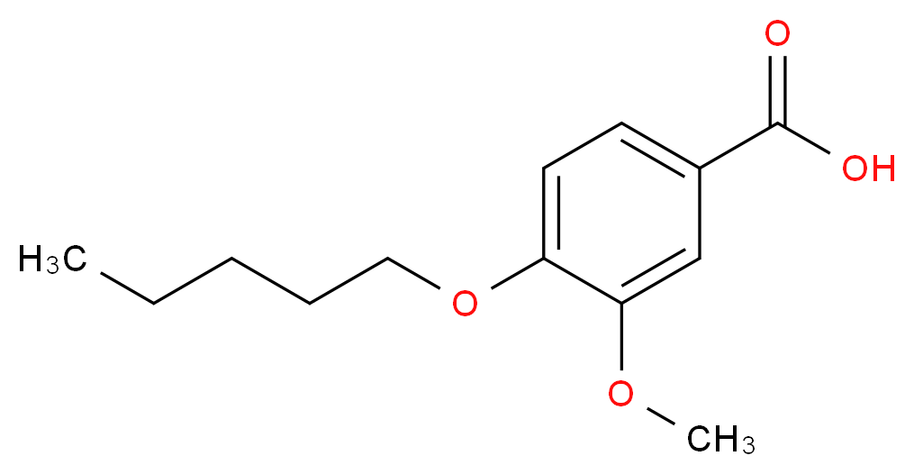 3-Methoxy-4-(pentyloxy)benzoic acid_分子结构_CAS_)
