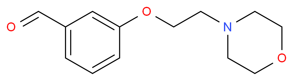 3-[2-(morpholin-4-yl)ethoxy]benzaldehyde_分子结构_CAS_81068-26-0